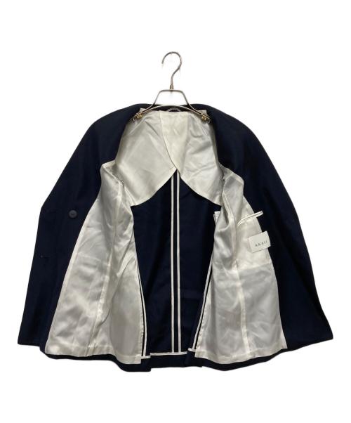 ANAYI（アナイ）ANAYI (アナイ) ウールツイルダブルジャケット ネイビー サイズ:38の古着・服飾アイテム