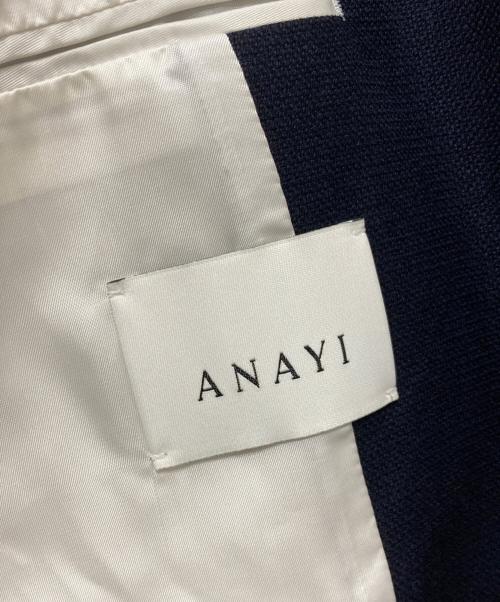 ANAYI（アナイ）ANAYI (アナイ) ウールツイルダブルジャケット ネイビー サイズ:38の古着・服飾アイテム