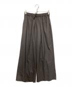 POSTELEGANTポステレガント）の古着「Wool Ex Wide Trousers」｜ブラウン