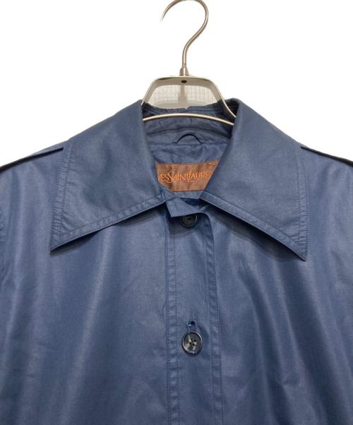 Yves Saint Laurent（イヴサンローラン）Yves Saint Laurent (イヴサンローラン) トレンチコート ネイビー サイズ:9-110の古着・服飾アイテム