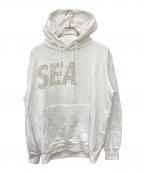 WIND AND SEAウィンダンシー）の古着「SEA RHINE STONE HOODIE」｜ホワイト