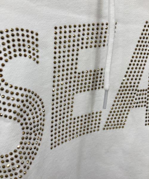 WIND AND SEA（ウィンダンシー）WIND AND SEA (ウィンダンシー) SEA RHINE STONE HOODIE ホワイト サイズ:Ⅼの古着・服飾アイテム