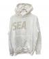 WIND AND SEA（ウィンダンシー）の古着「SEA RHINE STONE HOODIE」｜ホワイト