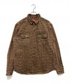 SUPREMEシュプリーム）の古着「Multi Type Jacquard Denim Shirt」｜ブラウン