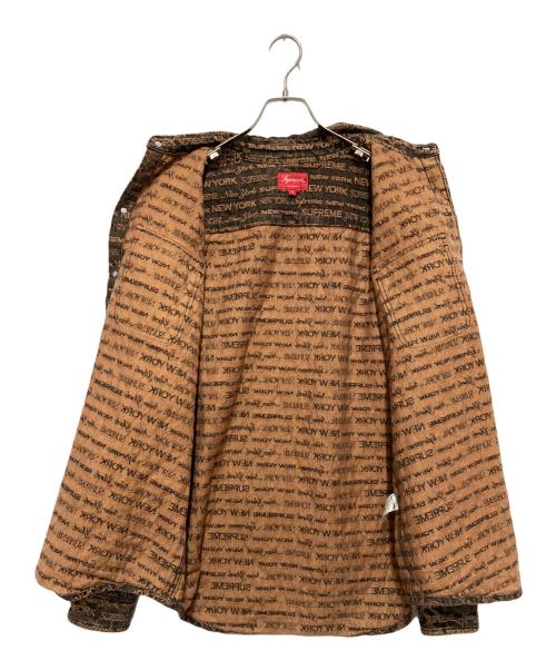 SUPREME（シュプリーム）Supreme (シュプリーム) Multi Type Jacquard Denim Shirt ブラウン サイズ:Mの古着・服飾アイテム
