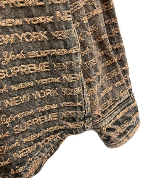 SUPREME（シュプリーム）Supreme (シュプリーム) Multi Type Jacquard Denim Shirt ブラウン サイズ:Mの古着・服飾アイテム