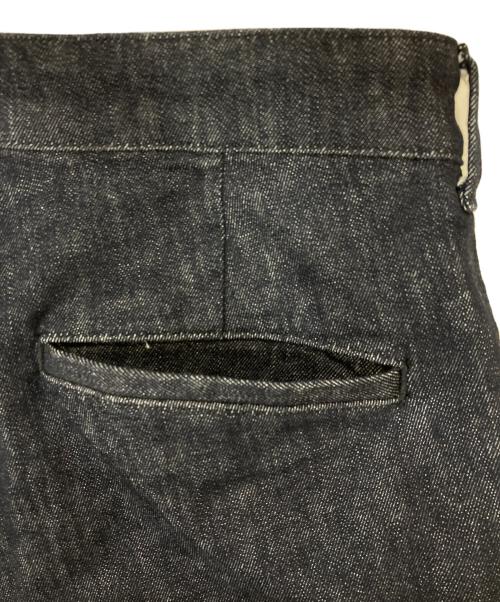 YANUK（ヤヌーク）YANUK (ヤヌーク) ピンタックフレアデニムパンツ インディゴ サイズ:Ⅼの古着・服飾アイテム