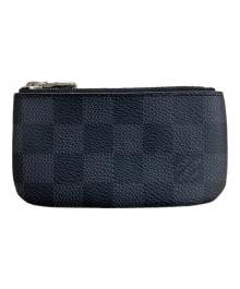 LOUIS VUITTON（ルイ ヴィトン）の古着「ポシェット・クレ ダミエ・グラフィット」｜ブラック