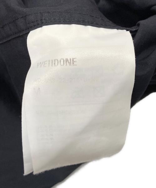 WE11DONE（ウェルダン）WE11DONE (ウェルダン) ペイント加工フードシャツ ブラック サイズ:Mの古着・服飾アイテム