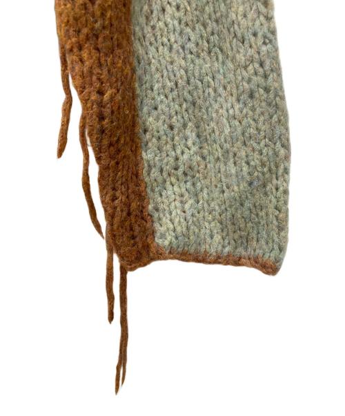 UNUSED（アンユーズド）UNUSED (アンユーズド) Hand-Knitting Sweater グリーン サイズ:3の古着・服飾アイテム