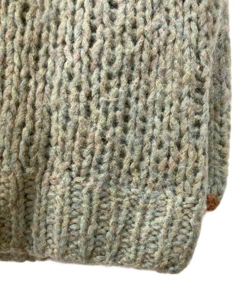 UNUSED（アンユーズド）UNUSED (アンユーズド) Hand-Knitting Sweater グリーン サイズ:3の古着・服飾アイテム