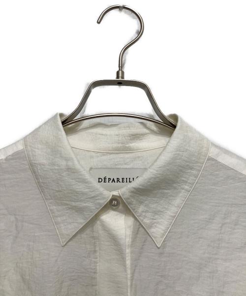 DEPAREILLE（デパリエ）DEPAREILLE (デパリエ) シルク混シアーシャツ ホワイト サイズ:38の古着・服飾アイテム