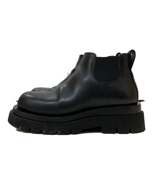 BOTTEGA VENETA（ボッテガベネタ）BOTTEGA VENETA (ボッテガベネタ) ラグ チェルシーアンクルブーツ ブラック サイズ:35の古着・服飾アイテム
