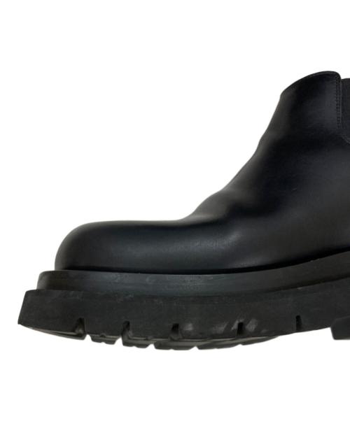 BOTTEGA VENETA（ボッテガベネタ）BOTTEGA VENETA (ボッテガベネタ) ラグ チェルシーアンクルブーツ ブラック サイズ:35の古着・服飾アイテム