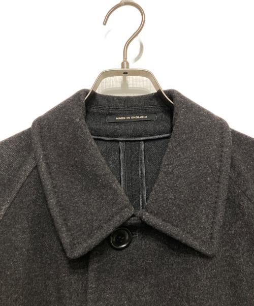 BEAMS F（ビームスエフ）BEAMS F (ビームスエフ) カシミヤ混ステンカラーコート グレー サイズ:36の古着・服飾アイテム