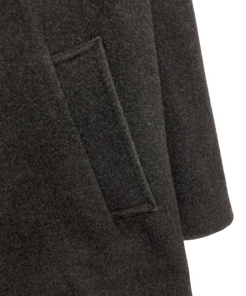 BEAMS F（ビームスエフ）BEAMS F (ビームスエフ) カシミヤ混ステンカラーコート グレー サイズ:36の古着・服飾アイテム