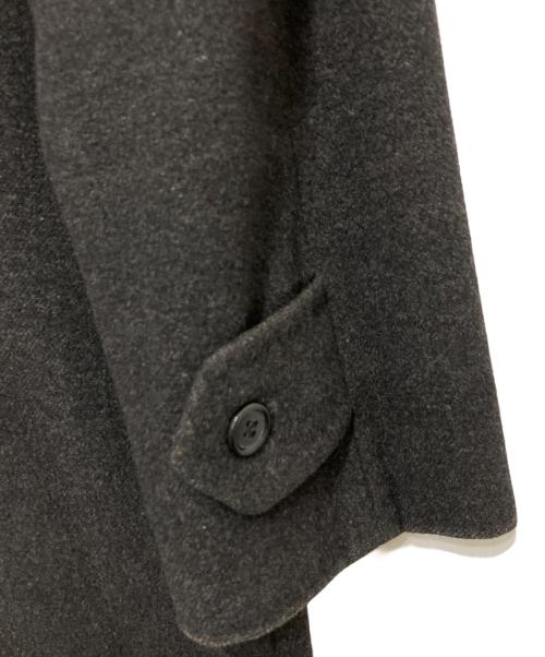 BEAMS F（ビームスエフ）BEAMS F (ビームスエフ) カシミヤ混ステンカラーコート グレー サイズ:36の古着・服飾アイテム