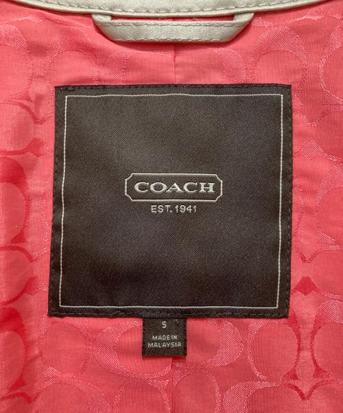 COACH（コーチ）COACH (コーチ) 金釦トレンチコート ベージュ サイズ:Sの古着・服飾アイテム