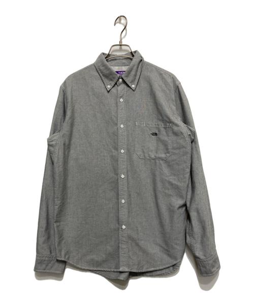 THE NORTHFACE PURPLELABEL（ザ・ノースフェイス パープルレーベル）THE NORTHFACE PURPLELABEL (ザ・ノースフェイス パープルレーベル) ボタンダウンシャツ グレー サイズ:Ⅿの古着・服飾アイテム