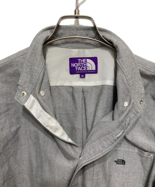 THE NORTHFACE PURPLELABEL（ザ・ノースフェイス パープルレーベル）THE NORTHFACE PURPLELABEL (ザ・ノースフェイス パープルレーベル) ボタンダウンシャツ グレー サイズ:Ⅿの古着・服飾アイテム
