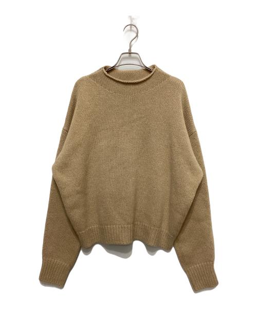 Conte（コンテ）conte (コンテ) アゼ クルーネックニット ベージュ サイズ:不明の古着・服飾アイテム