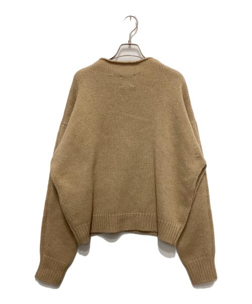 Conte（コンテ）conte (コンテ) アゼ クルーネックニット ベージュ サイズ:不明の古着・服飾アイテム