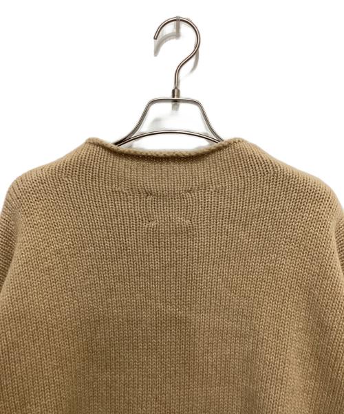 Conte（コンテ）conte (コンテ) アゼ クルーネックニット ベージュ サイズ:不明の古着・服飾アイテム