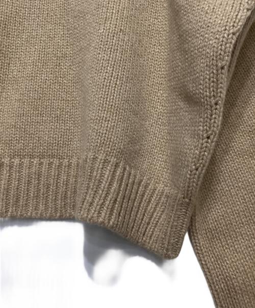 Conte（コンテ）conte (コンテ) アゼ クルーネックニット ベージュ サイズ:不明の古着・服飾アイテム