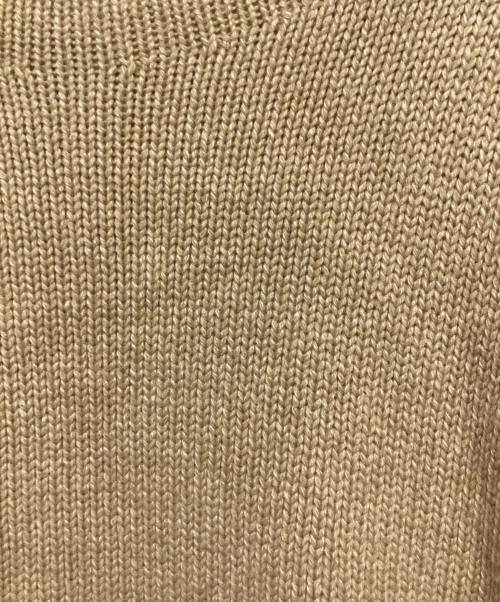 Conte（コンテ）conte (コンテ) アゼ クルーネックニット ベージュ サイズ:不明の古着・服飾アイテム