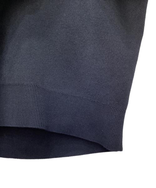 icB（アイシービー）icB (アイシービー) コットンポリエステルスムース ニットプルオーバー ネイビー×ブルー サイズ:Sの古着・服飾アイテム