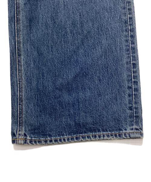 moussy（マウジー）moussy (マウジー) CROSS WAIST WIDE ストレート インディゴ サイズ:２ 未使用品の古着・服飾アイテム
