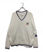 NIKE SPORTS WEARナイキスポーツウェア）の古着「NIKE AS M NSW NIKE TREND SWEATER SAIL」｜ホワイト×ブルー