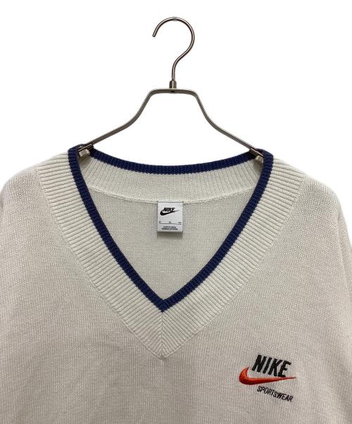 NIKE SPORTS WEAR（ナイキスポーツウェア）NIKE SPORTS WEAR (ナイキスポーツウェア) NIKE AS M NSW NIKE TREND SWEATER SAIL ホワイト×ブルー サイズ:XLの古着・服飾アイテム
