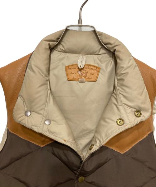 Pherrow's（フェローズ）PHERROW'S (フェローズ) Northern Explorer Down Vest（ノーザンエクスプローラーダウンベスト） ブラウン サイズ:38の古着・服飾アイテム