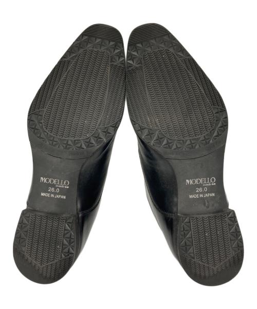 Modello madras（モデロマドラス）MODELLO madras (モデロマドラス) ゴアテックスストレートチップシューズ ブラック サイズ:26の古着・服飾アイテム