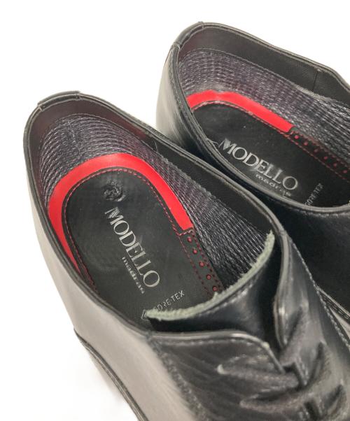 Modello madras（モデロマドラス）MODELLO madras (モデロマドラス) ゴアテックスストレートチップシューズ ブラック サイズ:26の古着・服飾アイテム