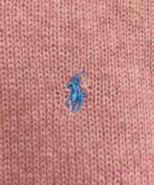 POLO RALPH LAUREN（ポロ・ラルフローレン）POLO RALPH LAUREN (ポロ・ラルフローレン) ウールニット ピンク サイズ:Lの古着・服飾アイテム