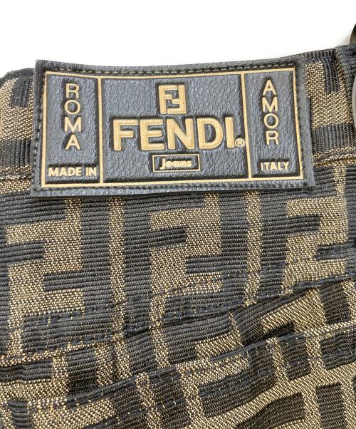 FENDI（フェンディ）FENDI (フェンディ) ズッカ柄総柄パンツ ブラック サイズ:30の古着・服飾アイテム