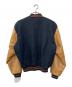 BROOKS BROTHERS (ブルックスブラザーズ) 80’s レザー切替スタジャン ブラウン×ネイビー サイズ:不明　：20000円