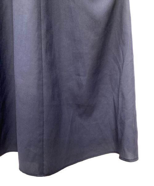 BLUE LABEL CRESTBRIDGE（ブルーレーベルクレストブリッジ）BLUE LABEL CRESTBRIDGE (ブルーレーベルクレストブリッジ) シフォンコンビドレス ネイビー サイズ:Mの古着・服飾アイテム