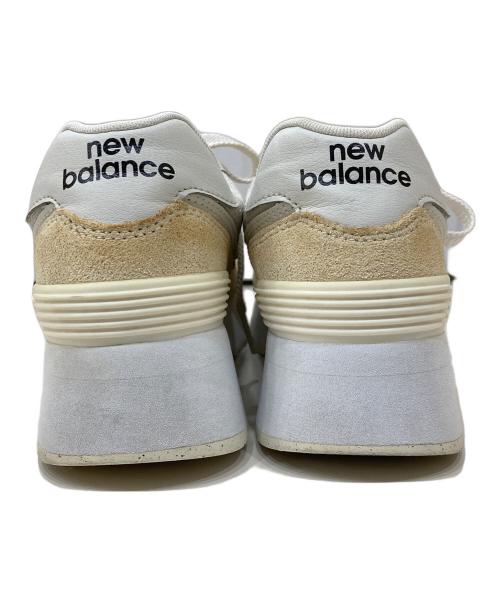 NEW BALANCE（ニューバランス）NEW BALANCE (ニューバランス) 厚底スニーカー ベージュ サイズ:24cmの古着・服飾アイテム