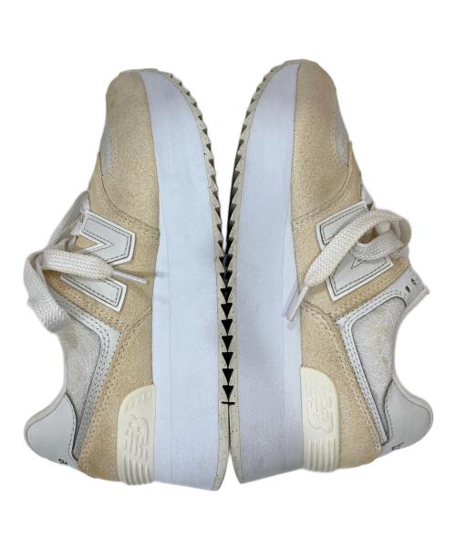 NEW BALANCE（ニューバランス）NEW BALANCE (ニューバランス) 厚底スニーカー ベージュ サイズ:24cmの古着・服飾アイテム