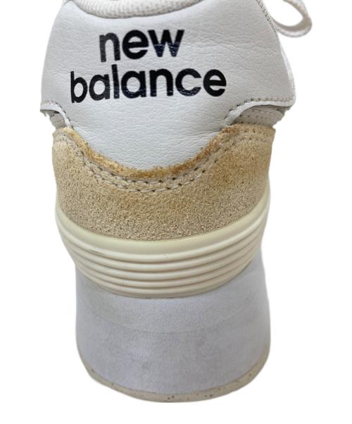 NEW BALANCE（ニューバランス）NEW BALANCE (ニューバランス) 厚底スニーカー ベージュ サイズ:24cmの古着・服飾アイテム
