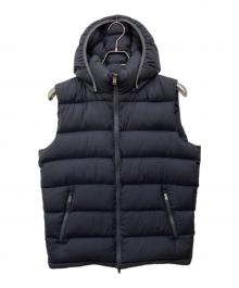 HERNO（ヘルノ）の古着「フーデットダウンベスト」｜ネイビー