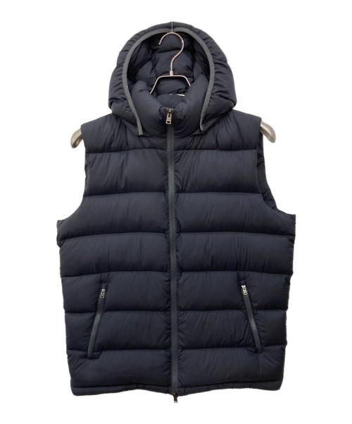 HERNO（ヘルノ）HERNO (ヘルノ) フーデットダウンベスト ネイビー サイズ:50の古着・服飾アイテム