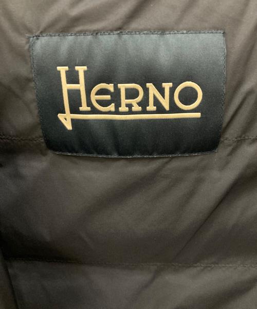 HERNO（ヘルノ）HERNO (ヘルノ) フーデットダウンベスト ネイビー サイズ:50の古着・服飾アイテム