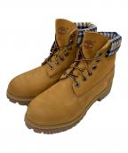 Timberland×WOOLRICHティンバーランド×ウールリッチ）の古着「6inch PREMIUM with WOOLRICH Fabric」｜ブラウン