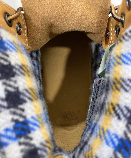 Timberland（ティンバーランド）Timberland (ティンバーランド) WOOLRICH (ウールリッチ) 6inch PREMIUM with WOOLRICH Fabric ブラウン サイズ:27㎝の古着・服飾アイテム