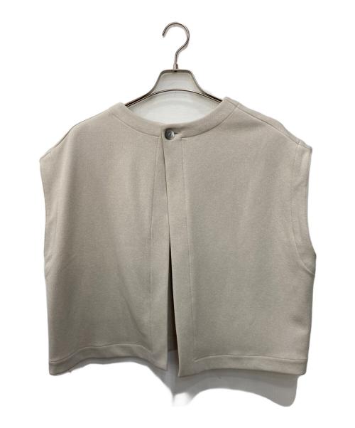 BEARDSLEY（ビアズリー）BEARDSLEY (ビアズリー) ムーンライクショートベスト ベージュ サイズ:FREEの古着・服飾アイテム