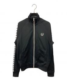 FRED PERRY（フレッドペリー）の古着「TAPED TRACK JACKET」｜ブラック